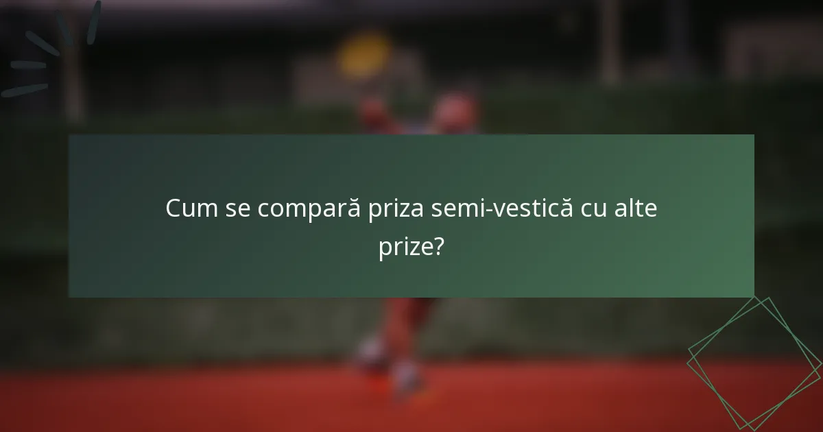 Cum se compară priza semi-vestică cu alte prize?